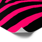 Zebra-Streifen Poster (Ecke)
