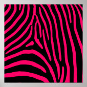 Zebra-Streifen Poster (Vorne)