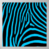 Zebra-Streifen Poster (Vorne)