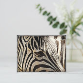 Zebra "Streifen" Postkarte (Stehend Vorderseite)