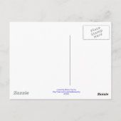 Zebra "Streifen" Postkarte (Rückseite)