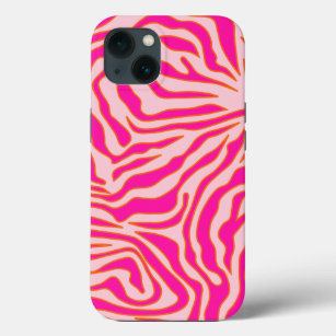 Zebra Streifen Rosa Orange Wild Animal Print Case-Mate iPhone Hülle