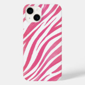 Zebra Streifen Rosa Wildtierdrucke Case-Mate iPhone Hülle (Rückseite)