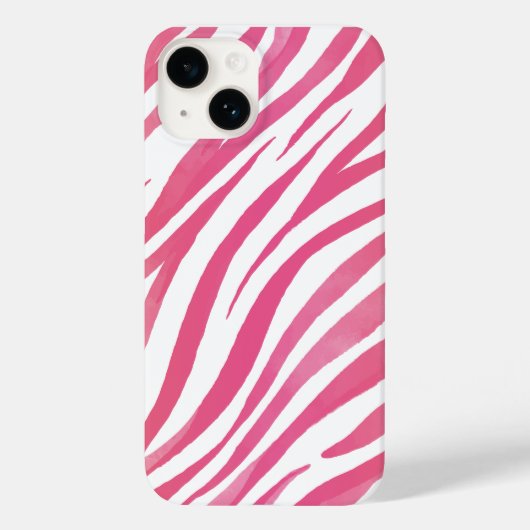 Zebra Streifen Rosa Wildtierdrucke Case-Mate iPhone Hülle (Rückseite)