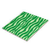 Zebra-Streifen - Schatten von Limettengrün Fliese (Seite)