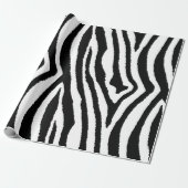 Zebra Streifen Schwarz/Weiß | Bold Safari Geschenkpapier (Ungerollt)