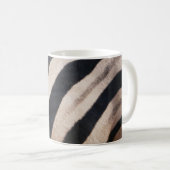 Zebra Streifen Schwarz-Weiß Kaffeetasse (VorderseiteRechts)