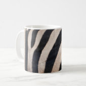Zebra Streifen Schwarz-Weiß Kaffeetasse (Vorderseite Links)