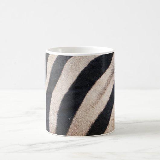 Zebra Streifen Schwarz-Weiß Kaffeetasse (Mittel)
