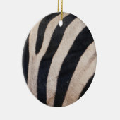 Zebra Streifen Schwarz-Weiß Keramik Ornament (Rechts)