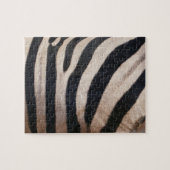 Zebra Streifen Schwarz-Weiß Puzzle (Horizontal)