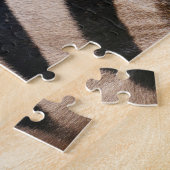 Zebra Streifen Schwarz-Weiß Puzzle (Seite)