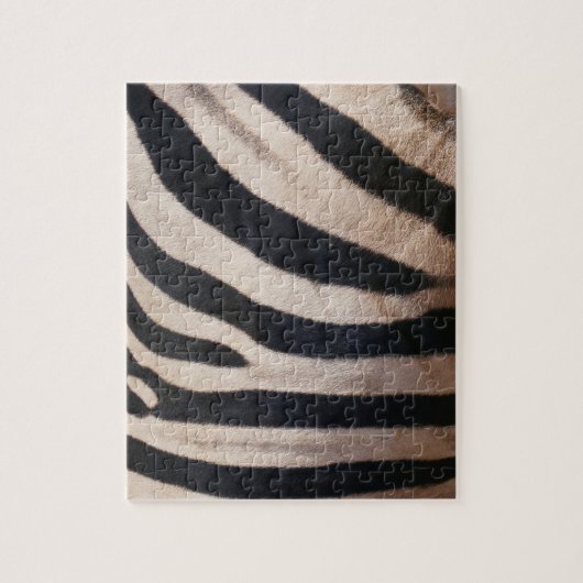 Zebra Streifen Schwarz-Weiß Puzzle (Vertikal)
