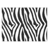 Zebra Streifen Schwarz/Weiß | Safari Animal Print Tischdecke (Vorderseite (Horizontal))