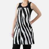 Zebra Streifen Schwarz/Weiß | Stilvolle Animal Pri Schürze (InSitu)