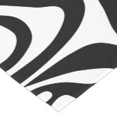 Zebra Streifen Schwarz-Weiß-Wildtierdruck Kurzer Tischläufer (Ecke)