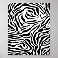 Zebra Streifen Schwarz-Weiß-Wildtierdruck