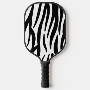 Zebra Streifen Streifen Mit Monogramm gestrichen N Pickleball Schläger