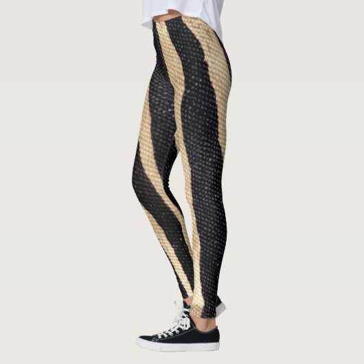 Zebra-Streifen-Tier-Tierdruck-Bein-Strümpfe Leggings (Links)