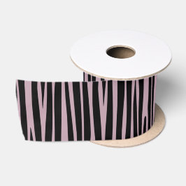 Zebra streifen Tiermuster Lavender Shade Satinband