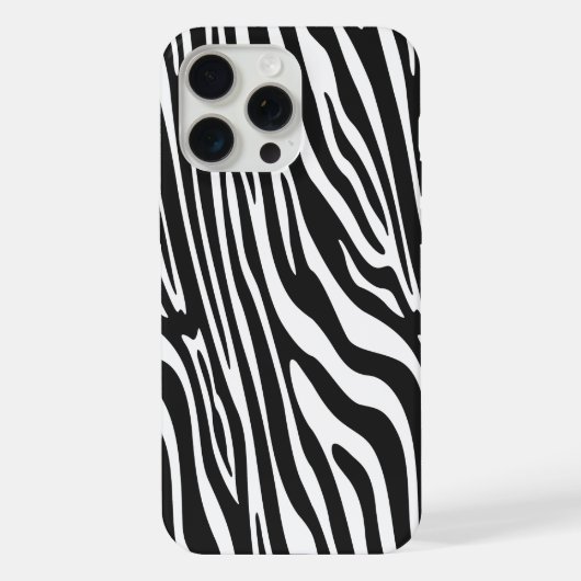 ZEBRA-STREIFENMUSTER iPhone HÜLLE (Rückseite)