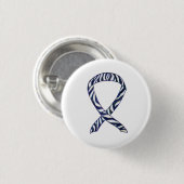 Zebra Strip Awareness Ribbon Custom Art Button (Vorne & Hinten)