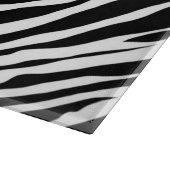 Zebra Strip Glas Cutting Board Schneidebrett (Ecke)