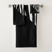 Zebra Strip Multi-Muster Badhandtuch Set (Insitu)