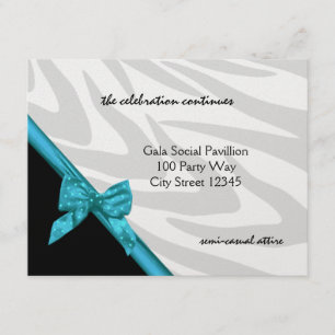 Zebra Strip und Ribbon/Empfang-Karte Begleitkarte