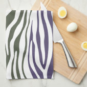Zebra Stripe Abstrakt Handtuch (Viertel Falte)