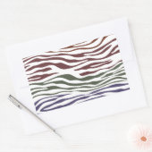 Zebra Stripe Abstrakt Rechteckiger Aufkleber (Umschlag)
