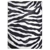 Zebra Stripe Animal Monogram Initial Clip Board Klemmbrett (Rückseite)