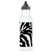 Zebra Stripe Animal Print Edelstahlflasche (Rechts)