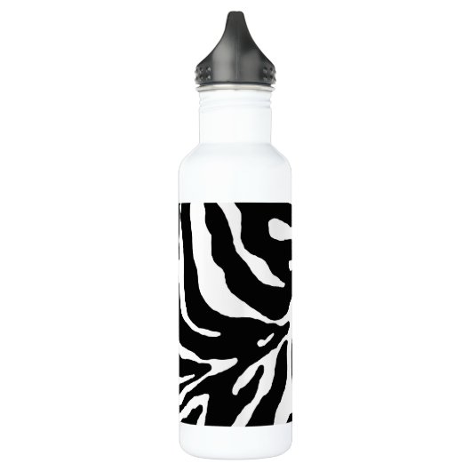 Zebra Stripe Animal Print Edelstahlflasche (Links)