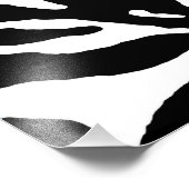 Zebra Stripe Animal Print Fotodruck (Ecke)