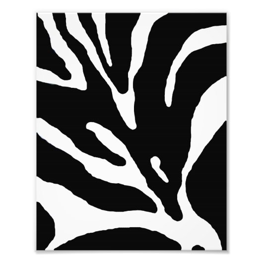 Zebra Stripe Animal Print Fotodruck (Vorne)