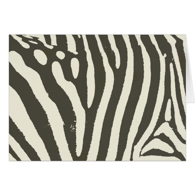 Zebra Stripe Animal Print Muster (Vorderseite (Horizontal))