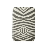 Zebra Stripe Animal Print Muster Badematte (Vorderseite Vertikal)