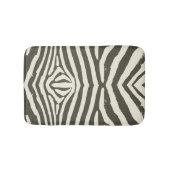 Zebra Stripe Animal Print Muster Badematte (Vorderseite)