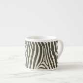 Zebra Stripe Animal Print Muster Espressotasse (Vorderseite Rechts)