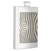 Zebra Stripe Animal Print Muster Flachmann (Rechts)