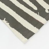 Zebra Stripe Animal Print Muster Fleecedecke (Ecke)