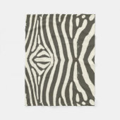 Zebra Stripe Animal Print Muster Fleecedecke (Vorderseite)