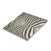 Zebra Stripe Animal Print Muster Fliese (Seite)