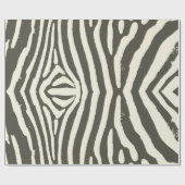 Zebra Stripe Animal Print Muster Geschenkpapier (Flach)