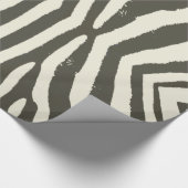 Zebra Stripe Animal Print Muster Geschenkpapier (Ecke)