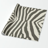 Zebra Stripe Animal Print Muster Geschenkpapier (Ungerollt)