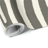 Zebra Stripe Animal Print Muster Geschenkpapier (Rolleneckpunkt)
