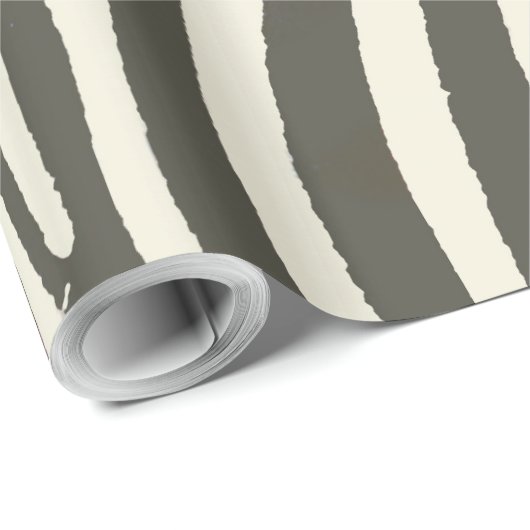 Zebra Stripe Animal Print Muster Geschenkpapier (Rolleneckpunkt)