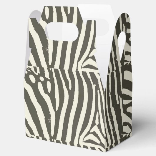 Zebra Stripe Animal Print Muster Geschenkschachtel (Geöffnet)